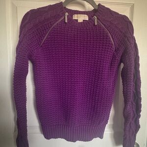 MICHAEL Michael Kors Purple Crew Neck Sweater